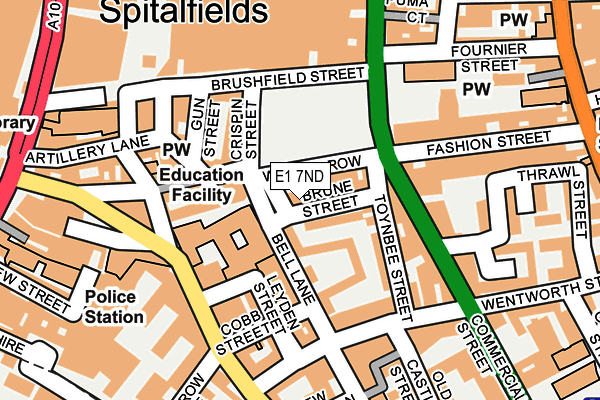 E1 7ND map - OS OpenMap – Local (Ordnance Survey)