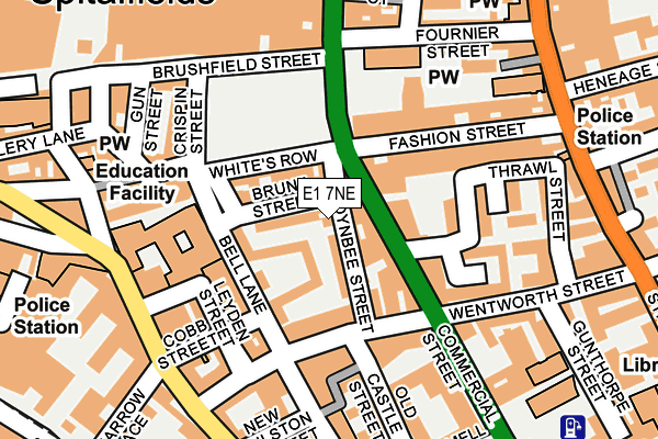 E1 7NE map - OS OpenMap – Local (Ordnance Survey)