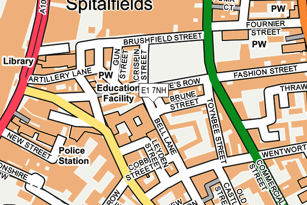 E1 7NH map - OS OpenMap – Local (Ordnance Survey)