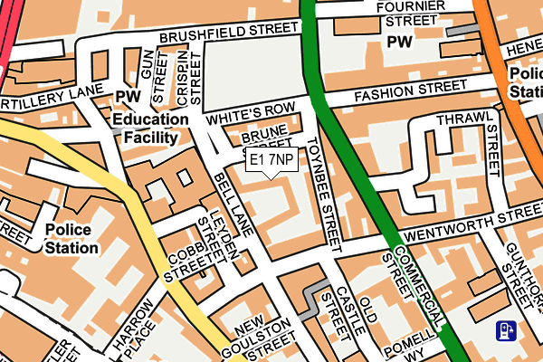 E1 7NP map - OS OpenMap – Local (Ordnance Survey)