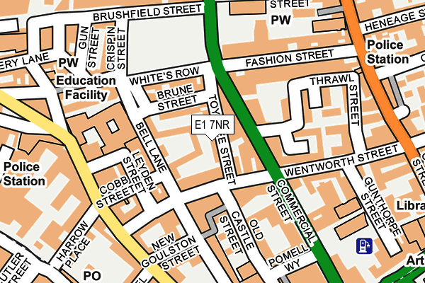 E1 7NR map - OS OpenMap – Local (Ordnance Survey)