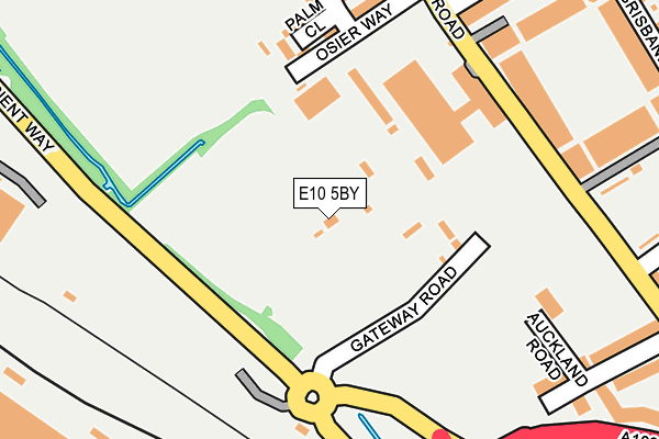 E10 5BY map - OS OpenMap – Local (Ordnance Survey)