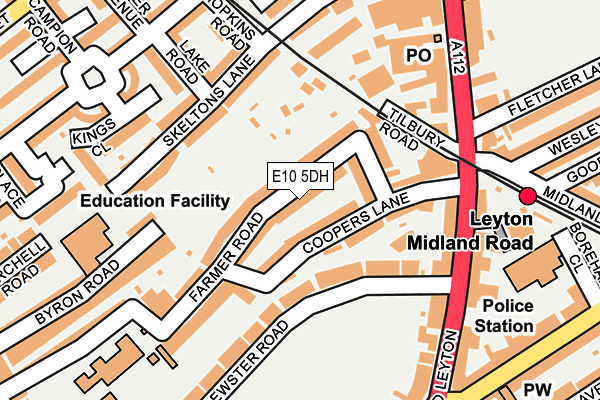E10 5DH map - OS OpenMap – Local (Ordnance Survey)