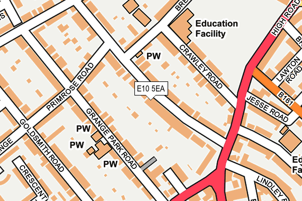 E10 5EA map - OS OpenMap – Local (Ordnance Survey)