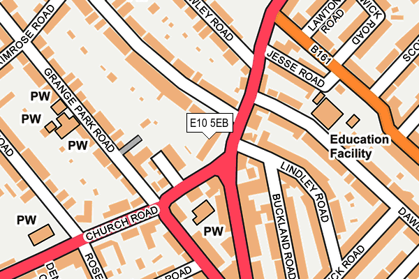 E10 5EB map - OS OpenMap – Local (Ordnance Survey)