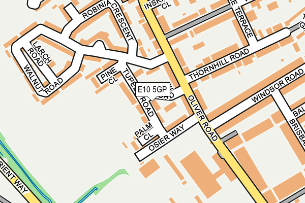 E10 5GP map - OS OpenMap – Local (Ordnance Survey)