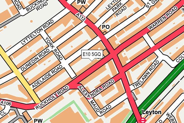 E10 5GQ map - OS OpenMap – Local (Ordnance Survey)