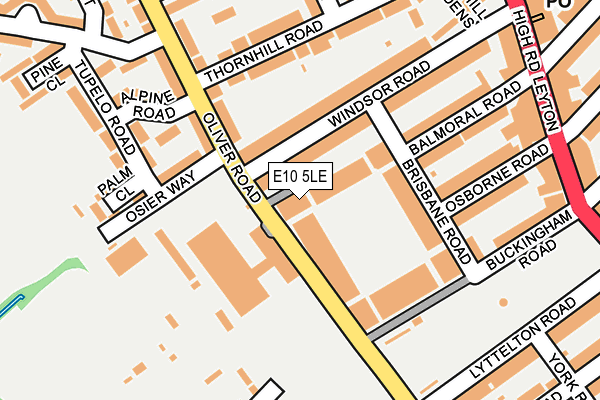 E10 5LE map - OS OpenMap – Local (Ordnance Survey)