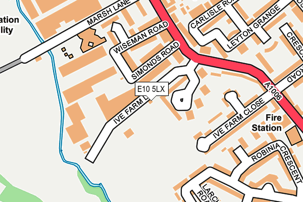 E10 5LX map - OS OpenMap – Local (Ordnance Survey)