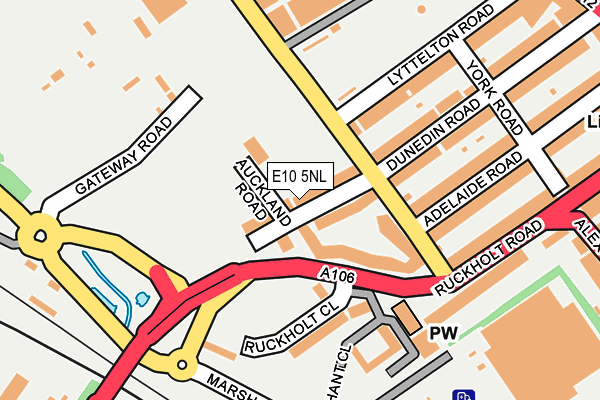 E10 5NL map - OS OpenMap – Local (Ordnance Survey)