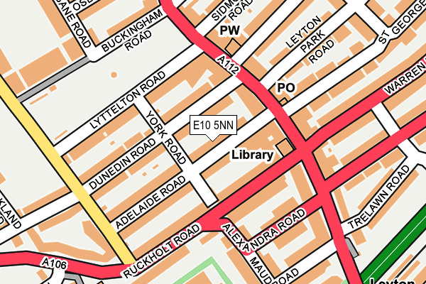 E10 5NN map - OS OpenMap – Local (Ordnance Survey)