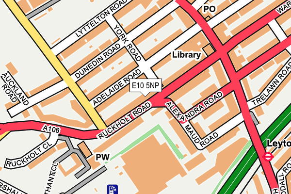 E10 5NP map - OS OpenMap – Local (Ordnance Survey)