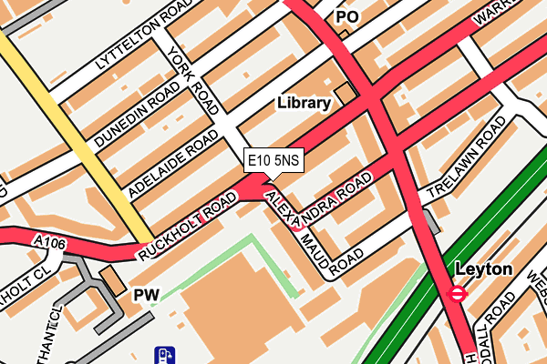 E10 5NS map - OS OpenMap – Local (Ordnance Survey)