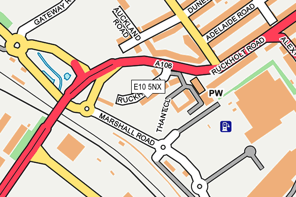 E10 5NX map - OS OpenMap – Local (Ordnance Survey)
