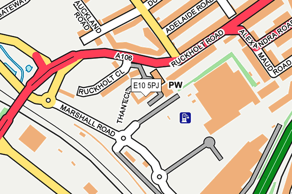 E10 5PJ map - OS OpenMap – Local (Ordnance Survey)