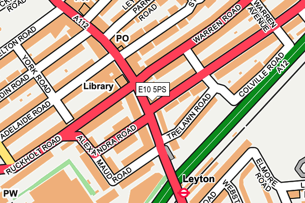 E10 5PS map - OS OpenMap – Local (Ordnance Survey)