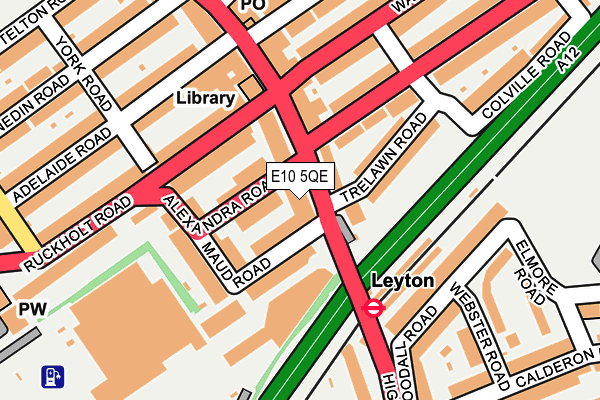 E10 5QE map - OS OpenMap – Local (Ordnance Survey)