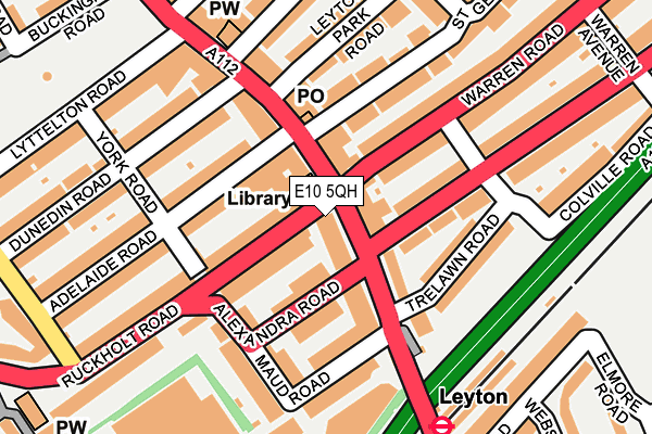 E10 5QH map - OS OpenMap – Local (Ordnance Survey)