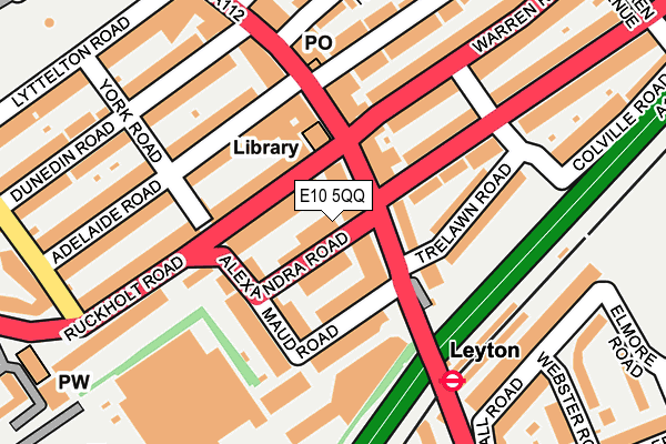 E10 5QQ map - OS OpenMap – Local (Ordnance Survey)