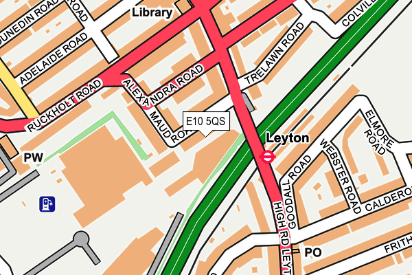 E10 5QS map - OS OpenMap – Local (Ordnance Survey)