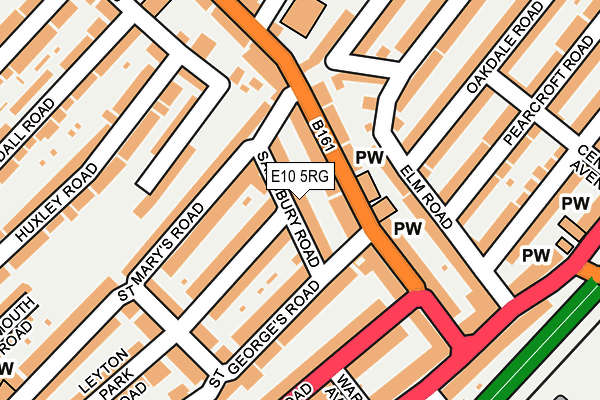 E10 5RG map - OS OpenMap – Local (Ordnance Survey)