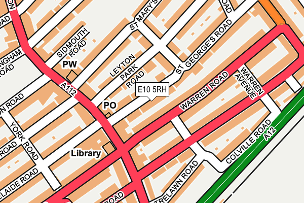 E10 5RH map - OS OpenMap – Local (Ordnance Survey)