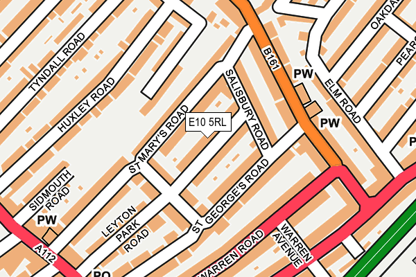E10 5RL map - OS OpenMap – Local (Ordnance Survey)