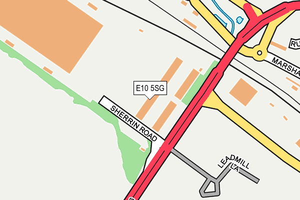 E10 5SG map - OS OpenMap – Local (Ordnance Survey)
