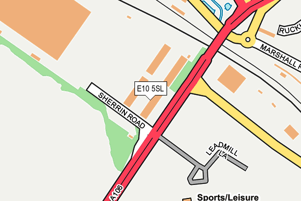 E10 5SL map - OS OpenMap – Local (Ordnance Survey)
