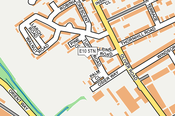 E10 5TN map - OS OpenMap – Local (Ordnance Survey)