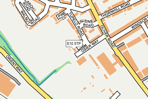 E10 5TP map - OS OpenMap – Local (Ordnance Survey)