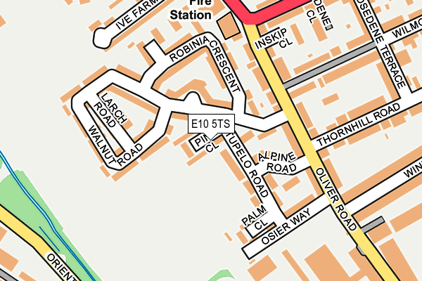 E10 5TS map - OS OpenMap – Local (Ordnance Survey)