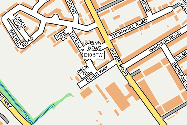 E10 5TW map - OS OpenMap – Local (Ordnance Survey)