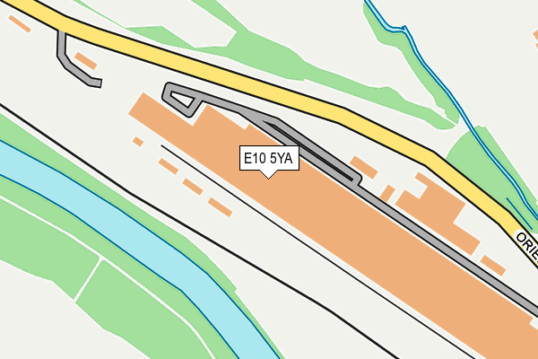 E10 5YA map - OS OpenMap – Local (Ordnance Survey)