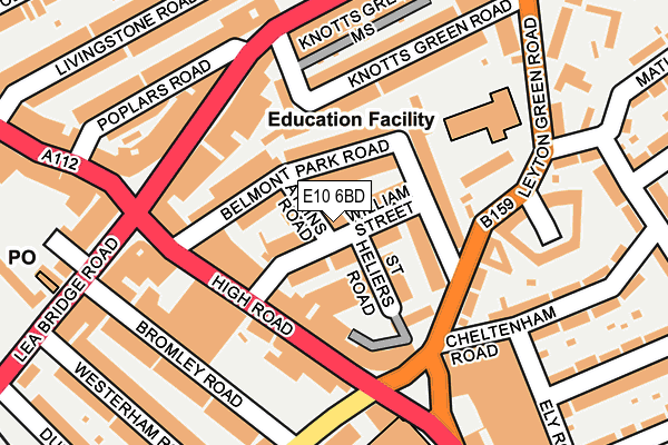 E10 6BD map - OS OpenMap – Local (Ordnance Survey)