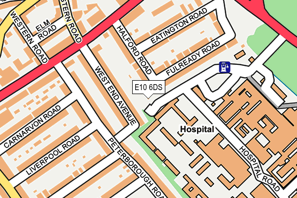 E10 6DS map - OS OpenMap – Local (Ordnance Survey)