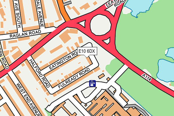 E10 6DX map - OS OpenMap – Local (Ordnance Survey)