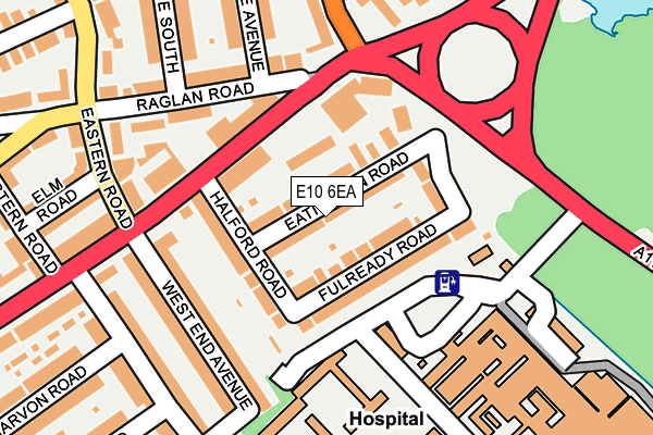 E10 6EA map - OS OpenMap – Local (Ordnance Survey)