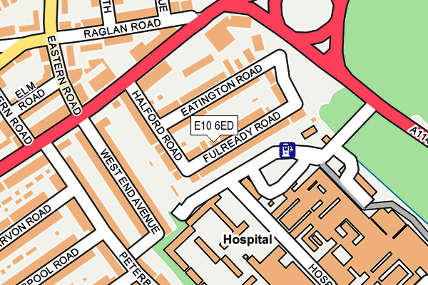 E10 6ED map - OS OpenMap – Local (Ordnance Survey)