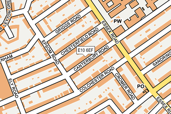 E10 6EF map - OS OpenMap – Local (Ordnance Survey)