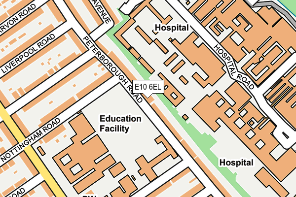 E10 6EL map - OS OpenMap – Local (Ordnance Survey)