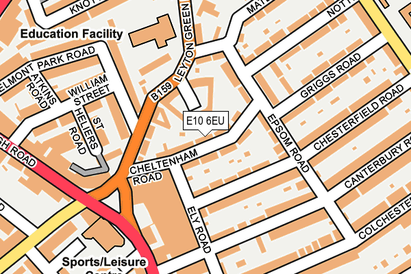 E10 6EU map - OS OpenMap – Local (Ordnance Survey)