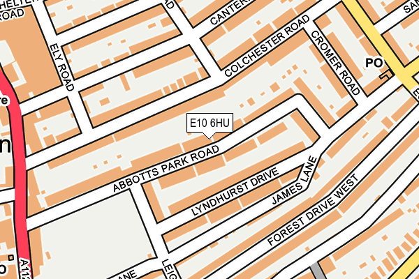 E10 6HU map - OS OpenMap – Local (Ordnance Survey)