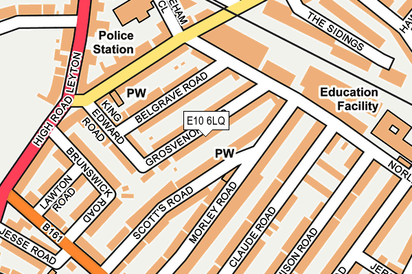 E10 6LQ map - OS OpenMap – Local (Ordnance Survey)