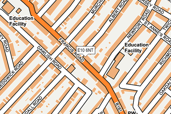 E10 6NT map - OS OpenMap – Local (Ordnance Survey)