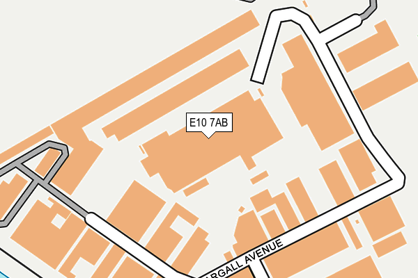 E10 7AB map - OS OpenMap – Local (Ordnance Survey)