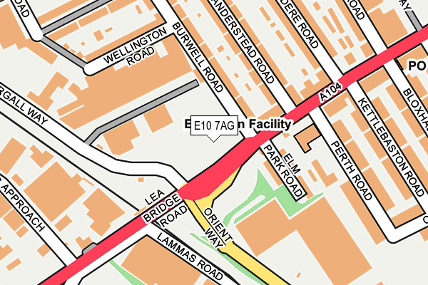 E10 7AG map - OS OpenMap – Local (Ordnance Survey)