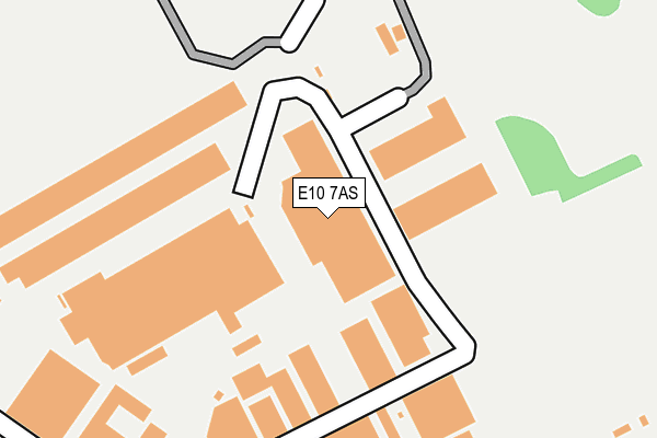 E10 7AS map - OS OpenMap – Local (Ordnance Survey)