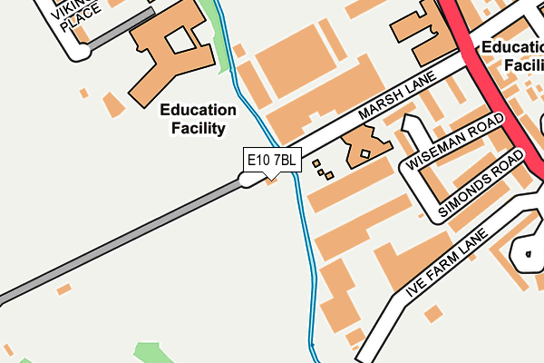 E10 7BL map - OS OpenMap – Local (Ordnance Survey)