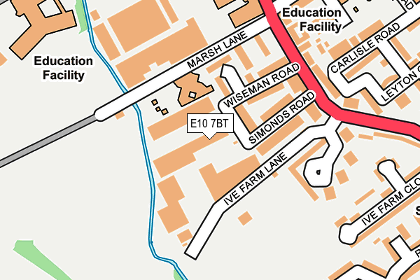 E10 7BT map - OS OpenMap – Local (Ordnance Survey)